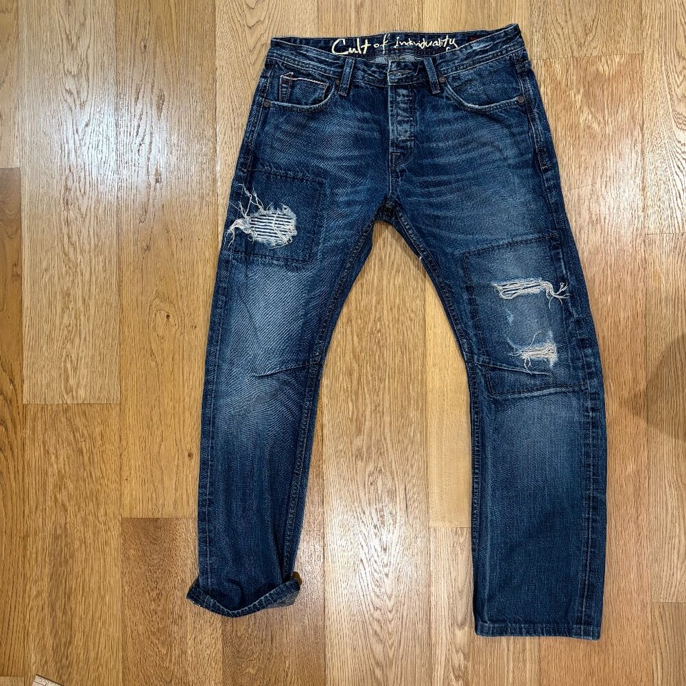 Japanese Denim "Hagen" Selvedge Patchwork Series  (W33 L34)